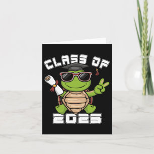 Peace Sign Hand Turtle Cl von 2025 Abschluss Karte