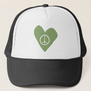 Peace Sign Herz Truckerkappe