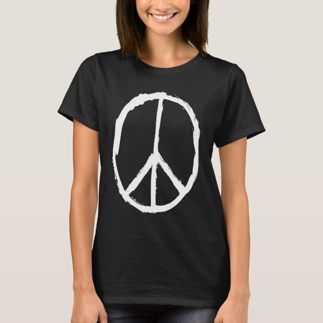 Peace Sign Hippie Symbol Frieden und Liebe Pazifik T-Shirt (Vorderseite)