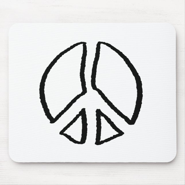 Peace Sign Hollow Mousepad (Vorne)