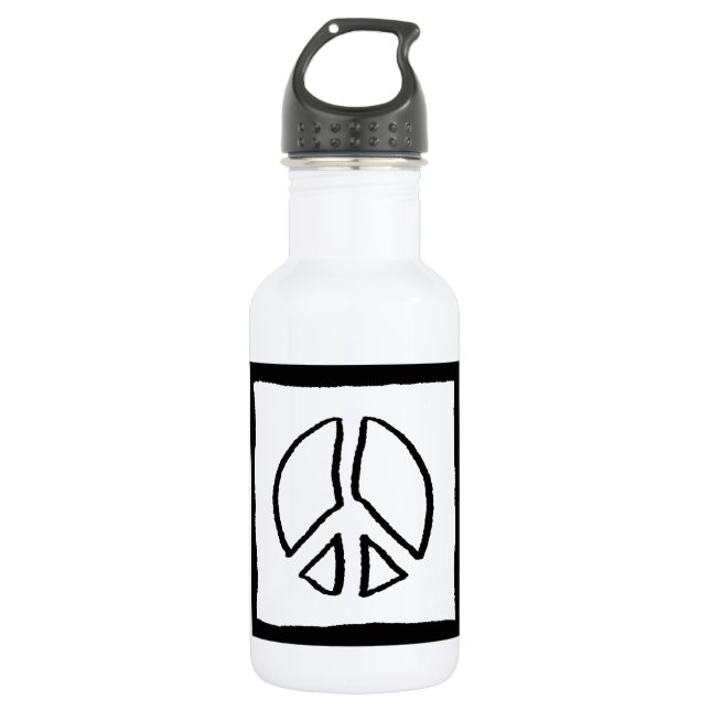 Peace Sign Hollow Trinkflasche (Vorderseite)