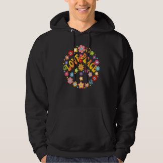 Peace Sign Liebe 1960er Jahre Gefärbte Krawatte Gr Hoodie
