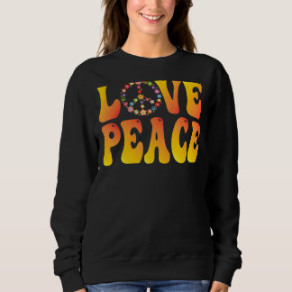 Peace Sign Liebe 1960er Jahre Gefärbte Krawatte Gr Sweatshirt