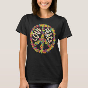Peace Sign Liebe 1960er Jahre Gefärbte Krawatte Gr T-Shirt