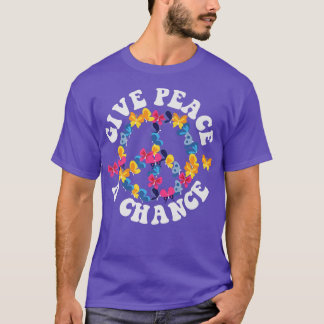 PEACE SIGN LIEBE 60er 70er Gefärbte Krawatte Hippi T-Shirt