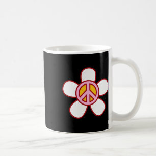 Peace Sign Liebe 60er 70er Groovy Hippie Kostümhal Kaffeetasse