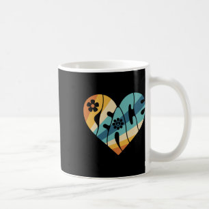 Peace Sign Liebe 60er 70er Groovy Hippie Kostümhal Kaffeetasse