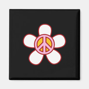 PEACE SIGN LIEBE 60er 70er Groovy Hippie Kostümhal Magnet