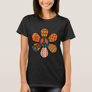 PEACE SIGN LIEBE 60er 70er Groovy Hippie Kostümhal T-Shirt