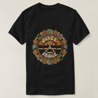 Peace Sign Liebe T Shirt | 70er Hippie Costume