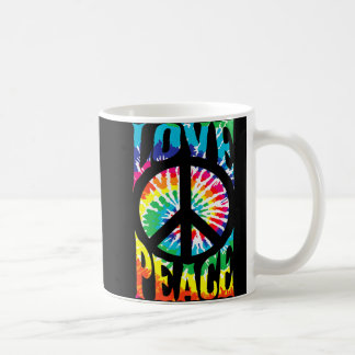 Peace Sign Love 60S 70S Tie Dye Hippie Kostüm Kaffeetasse