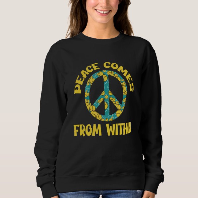 Peace sign Love Freedom Peace Hippie and Bliss Sweatshirt (Vorderseite)
