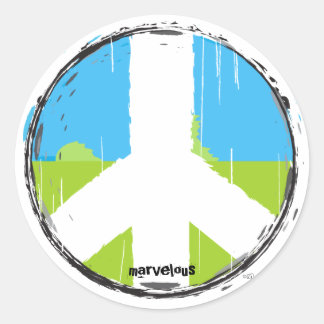 Peace Sign No2 Aufkleber