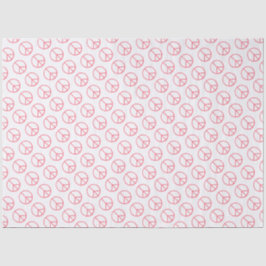 Peace Sign Orange Groovy Retro Fun Seidenpapier