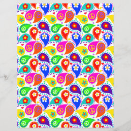 Peace Sign Paisley | Hippie Chic Paper
