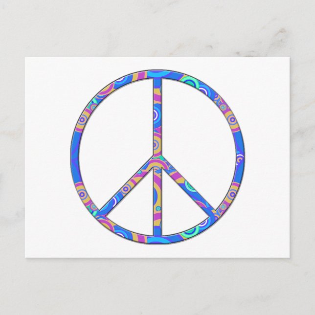 Peace Sign - Peace Symbol Postkarte (Vorderseite)