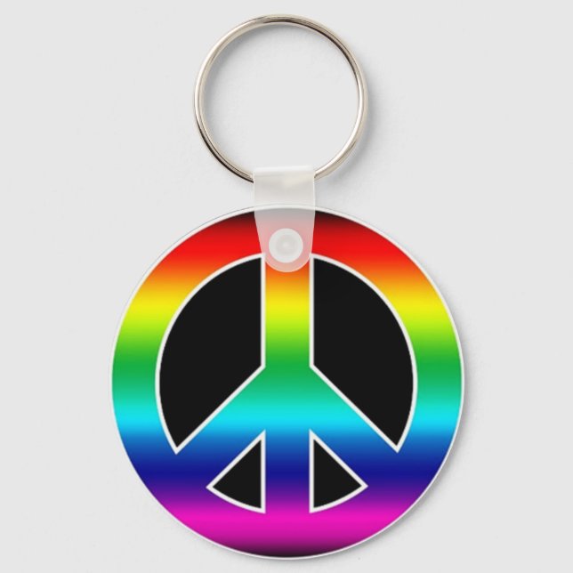 Peace Sign Schlüsselanhänger (Vorderseite)