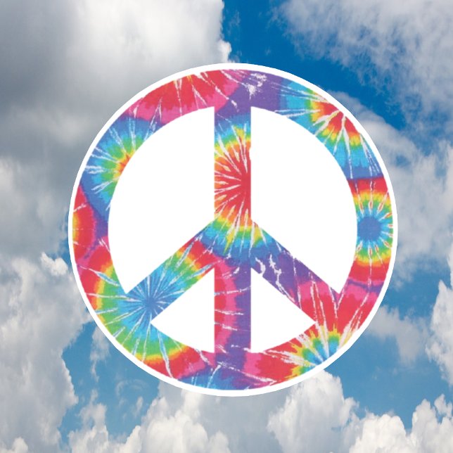 Peace Sign Stickers - Rainbow Hippie Design (Von Creator hochgeladen)