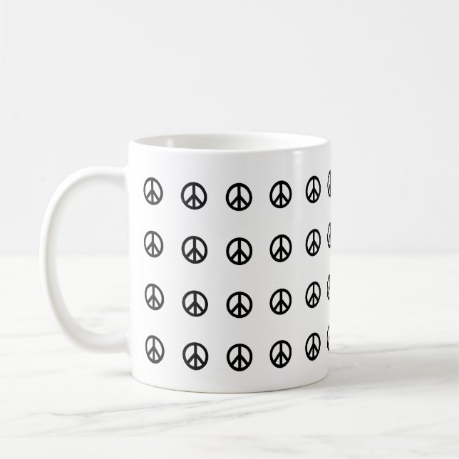 Peace Sign Symbol Kaffeetasse (Links)