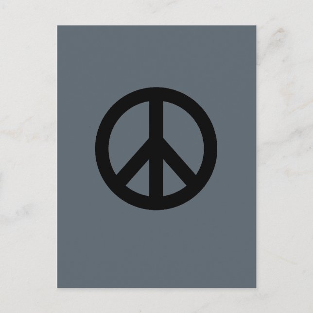 Peace Sign Symbol Postkarte (Vorderseite)