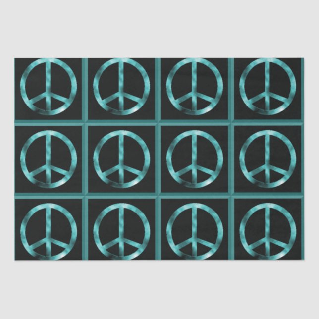 PEACE SIGN Tissue Paper Seidenpapier (Vorderseite)