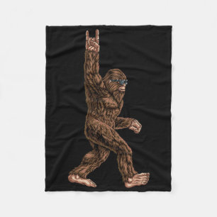 Peace Sign V Fingers Skeleton Cool Graphic Hallowo Fleecedecke
