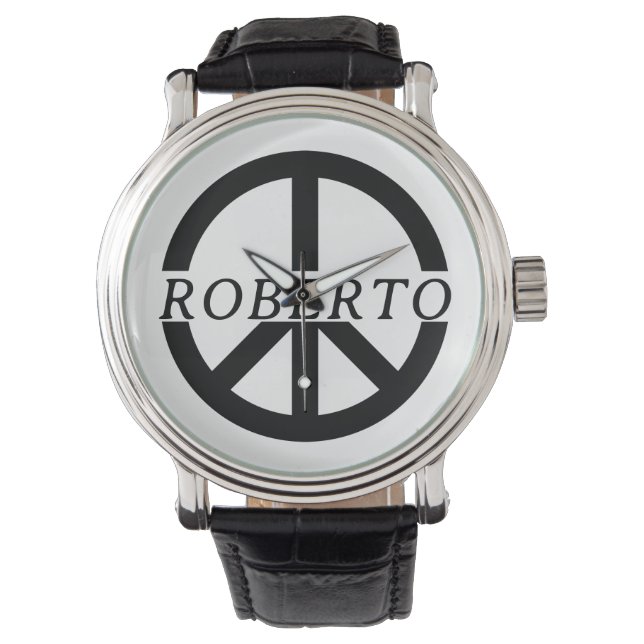 Peace Sign Watch Armbanduhr (Vorderseite)