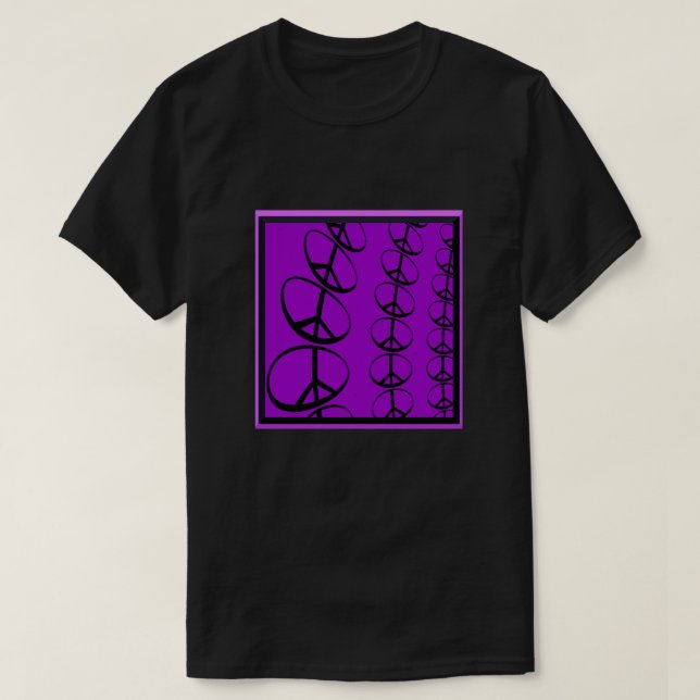 Peace Signs Fractal T-Shirt (Design vorne)