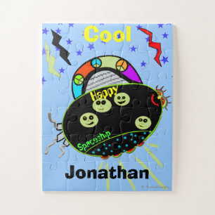 Peace Signs Happy Spaceship Puzzle