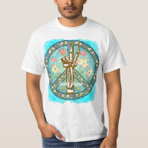 Peace Skeleton Hand T - Shirt