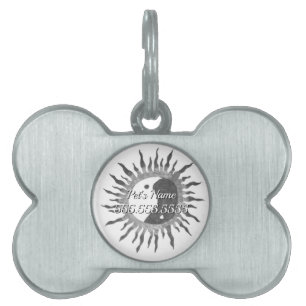 Peace Sun Pet ID Tag Tiermarke