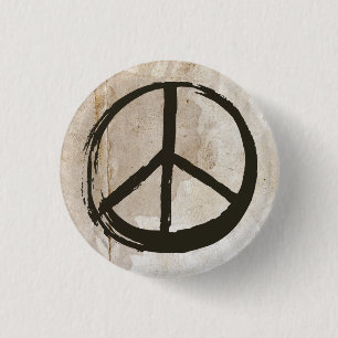 Peace Symbol Hippie Liebe Kein Kriegshymnenschlamm Button