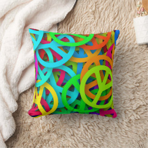 Peace Symbol Icon Modern Sign Throw Kissen