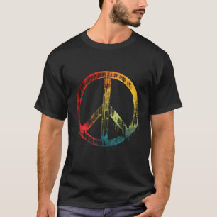 Peace Symbol Retro Design Peace Sign T-Shirt