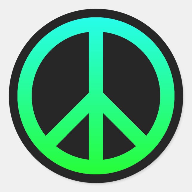 Peace Symbol Sticker (Vorderseite)