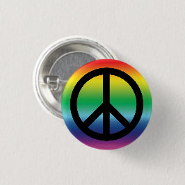 Peace Symbol stolz lgbt lgbtq Gay Regenbogenfarben Button