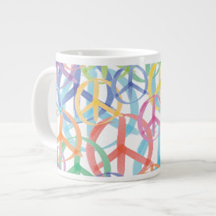 Peace Symbols Art Jumbo-Tasse