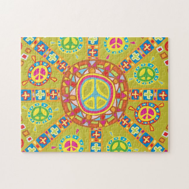 Peace Symbols Design Puzzle (Horizontal)