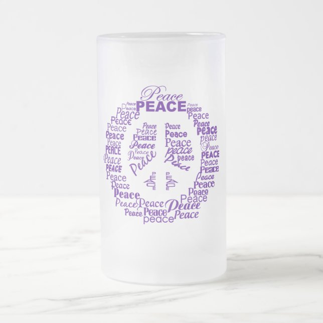 Peace Tasse - wählen Sie Stil & Farbe (Mittel)