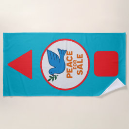 Peace theme designed Beach Towel Strandtuch