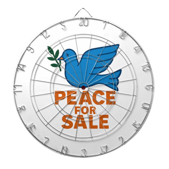 Peace Themed Dartscheibe (vorne)