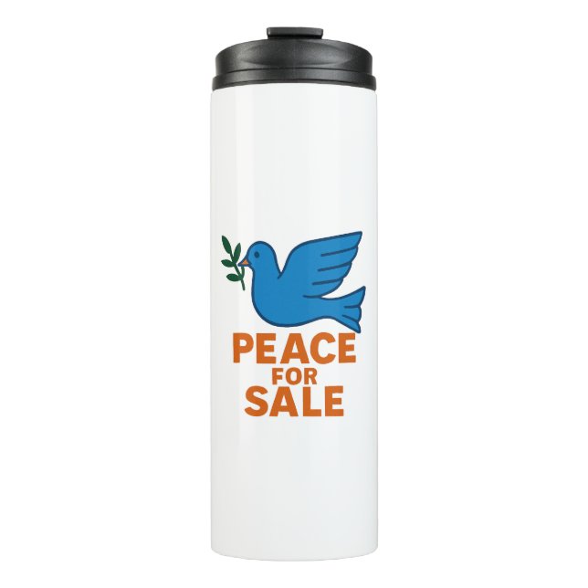 Peace Themed Thermal Thumbler Thermosbecher (Vorderseite)