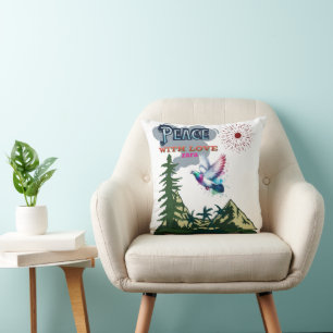 Peace Throw Kissen - Minimalistische Zen-Wohngesta