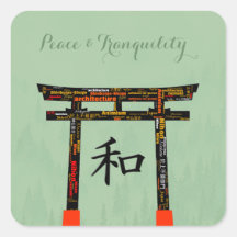 Peace Torii (auf schwarz)