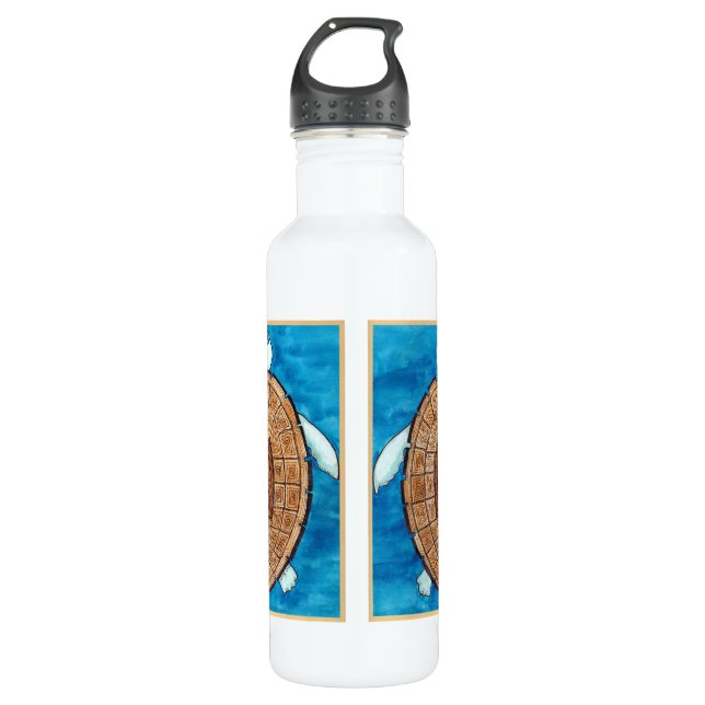 Peace Turt Trinkflasche (Vorderseite)