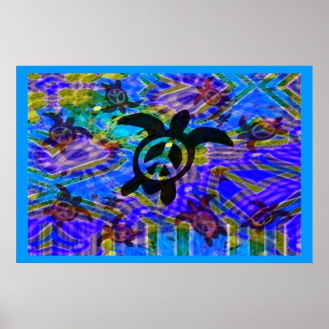 Peace Turtle Poster (Vorne)