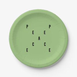 Peace Typography Pappteller