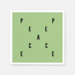Peace Typography Serviette