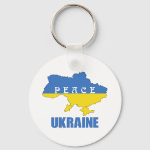 Peace Ukraine - Unterstützung von Frieden und Lieb Schlüsselanhänger