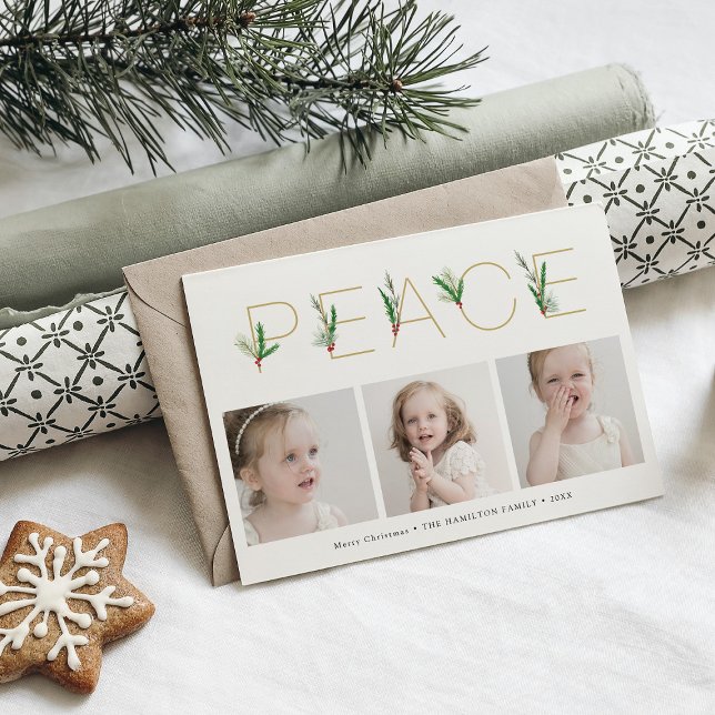 Peace Watercolor Frühjahr Weihnachten Drei Foto (Von Creator hochgeladen)